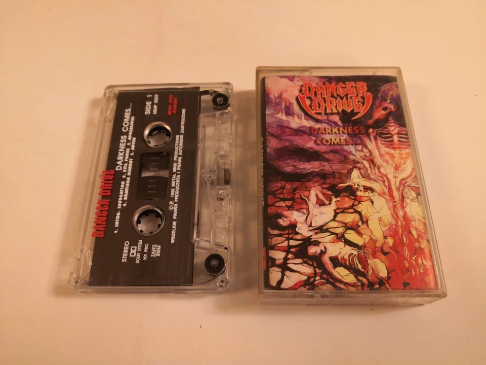 Danger Drive - Darkness Comes... cassette MC Armagedon Betrayer Violent Dirge - Image 1 of 4