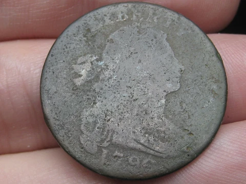 1796 Draped Bust Large Cent Penny- Scarce Date Cover
