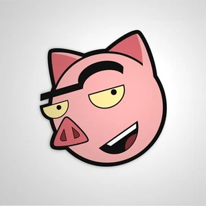 Pegatina de cerdo Spanky Ham Sticker Custom Sticker culto NUEVO - Imagen 1 de 5