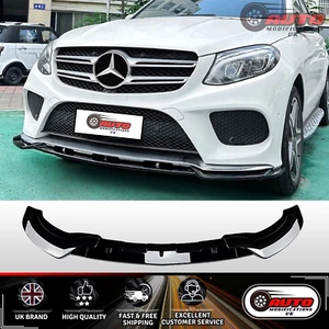 Spoiler splitter anteriore Mercedes Benz GLE W166 C292 labbro nero lucido 2015-2018 - Foto 1 di 9