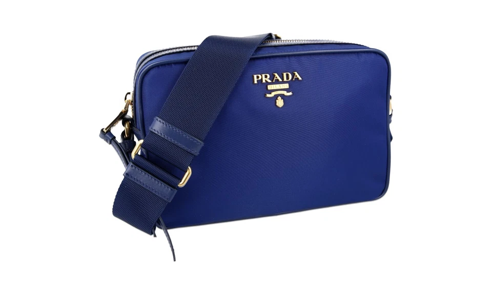 Prada Logo Camera Bag Crossbody Canvas