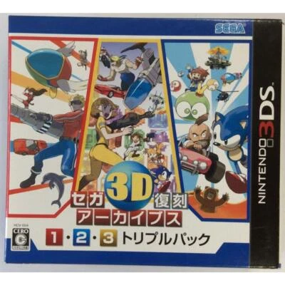 Sega 3D Classics Collection 1 2 3 Triple Pack Archives Nintendo 3DS Japan import - Image 1 of 4