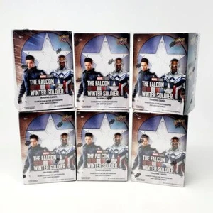 Upper Deck UD Marvel Falcon and the Winter Soldier Lot of 6 Retail Blaster Boxes