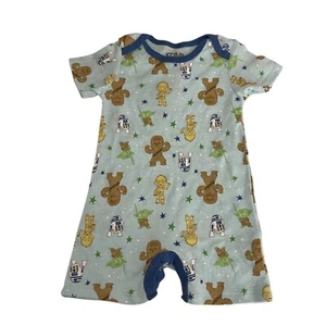 Star Wars Happy Threads Conjunto de Una Pieza Niño 18M Chewbacca R2-D2 Yoda - Imagen 1 de 7