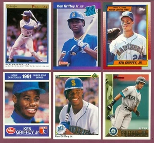 KEN GRIFFEY JR. 1989 TO 2001 UD FLEER EX MLB Baseball CARD SEE LIST - Picture 1 of 135