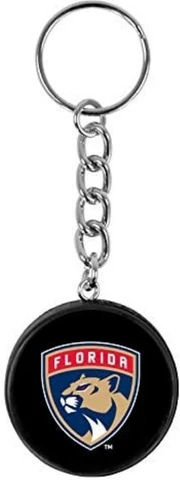 Florida Panthers Mini Hockey Puck Team Logo Keychain Cover