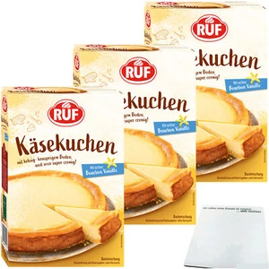 Ruf Backmischung Käsekuchen mit Bourbon Vanille 3x570g Packung usy Block - Bild 1 von 4