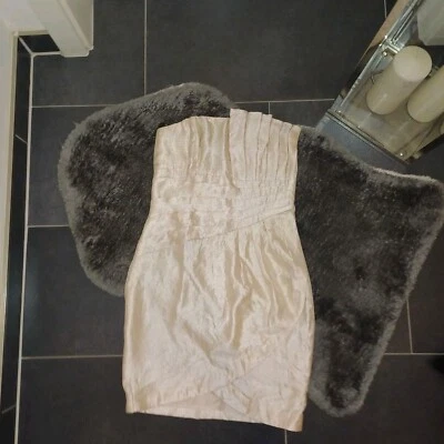 Abendkleid Glamourös XS 34 36 Gold Glitzer H&M Weihnachten Silvester Top Zustand - Bild 1 von 4