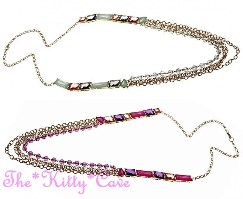 Collar Aleta Cuentas Joyas Coloridas Múltiples Capas Largo Inspirado Elegante De Colección Foto 1 de 1