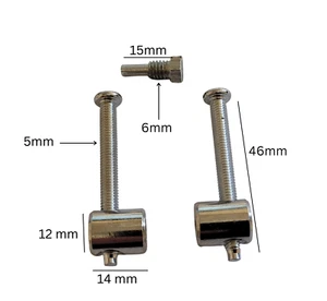 NU212 PACK OF 5 X  SETS OF FIXING SCREWS, FOR HETTICH HKB  KITCHEN DOOR RUNNERS - Picture 1 of 3