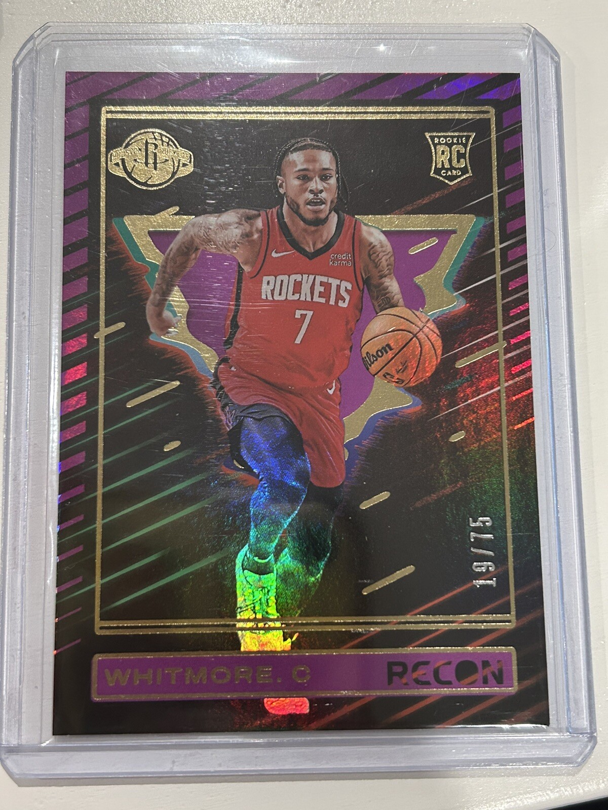 2023-24 Panini Recon Holo Purple #240 Cam Whitmore 19/75