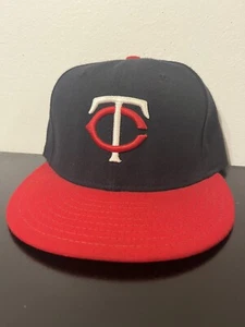 Genuine Authentic MLB Minnesota Twins TC Logo New Era Fitted Hat Cap 59Fifty - Picture 1 of 4