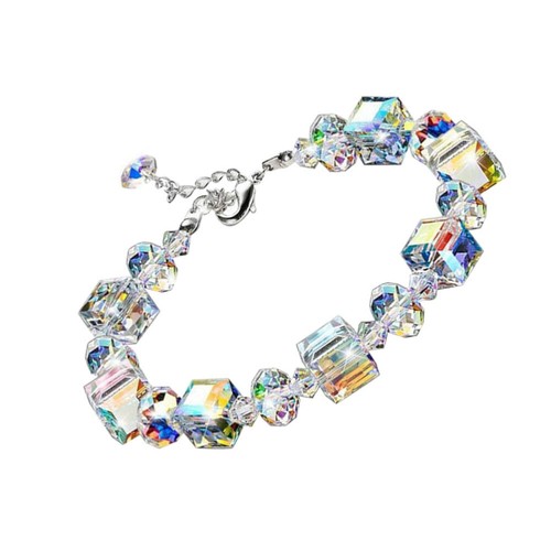 Regalo San Valentino Gioielli Cubic Zirconia Braccialetto Perline