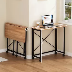 Faltbar Tisch Klappbar Schreibtisch Beistelltisch Nachttisch Laptoptisch Rollen - Bild 1 von 23