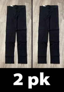 2pk Old Navy Girls Full-Length Built-In Tough Leggings, Blackjack Size M (8) - Picture 1 of 12