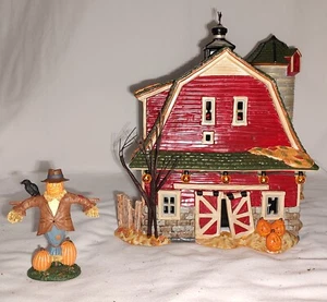 Dept 56 Snow Village Halloween 'Haunted Barn' Set/4 55060 2001 - Picture 1 of 11
