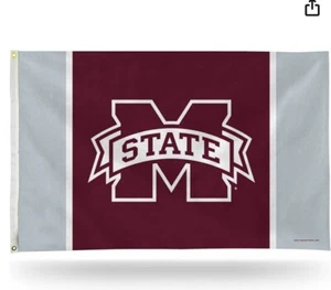 Rico Industries NCAA Mississippi State Bulldogs State Flag 3' x 5 - Picture 1 of 1