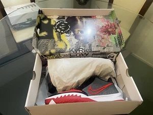 Size 13- Nike Kyrie 4 TB Low Black University Red - Picture 1 of 12