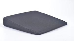 Keilkissen Sitzkeilkissen Sitzkissen Autokissen schwarz mit Bezug 37x37x7cm - Bild 1 von 3