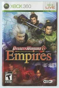 Dynasty Warriors 6 Empires Microsoft Xbox 360 X360 solo manual de instrucciones - Imagen 1 de 2