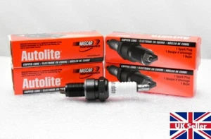 Spark Plugs x 4 Autolite 66 Fits Land Rover Series 2 2a 3 Defender 2.25L - Picture 1 of 6