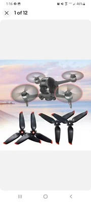 2Pairs Propellers Blades For DJI FPV Drone Accessories Quiet Quick Release Props - Image 1 of 3