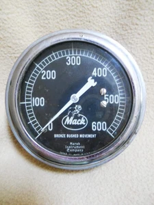 Vintage MACK Truck Pressure Gauge / Marsh Instrument Co - Bild 1 von 5