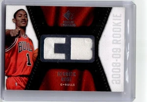 2008-09 UD NBA SP ROOKIE THREADS DERRICK ROSE #RT-DR DUAL RC JERSEY PATCH BULLS - Picture 1 of 2