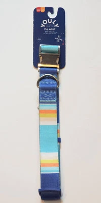 YOULY "El Artista" Ajustable Azul Hebilla Perro Cerdo Vaca Oveja Collar XXL-XXXL Foto 1 de 4