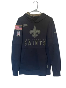 Nike Herren schwarz New Orleans Saints NFL Salute To Service Pullover Hoodie Medium - Bild 1 von 9