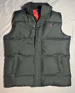 Polo Ralph Lauren Boys' Puffer Jacket Size 18/20 Black /red - Picture 1 of 9