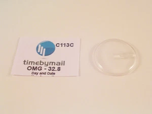 For OMEGA SEAMASTER 32.8mm Day & Date Window Watch Glass Crystal Part C113C - Picture 1 of 1