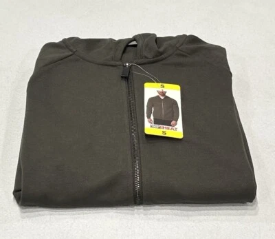 32 Degrees Heat Men's Full Zip Hooded Jacket, Green, Size S - Image 1 of 3