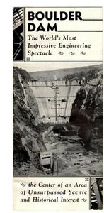 Boullder Dam Brochure Pre Completion Photos c.1930s  F1J - Picture 1 of 3