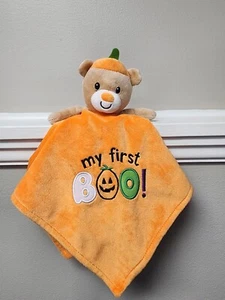 Baby Starters Halloween Lovey Rattle Security Blanket Bear My First Boo 15x15 - Picture 1 of 5