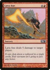 FOIL Lava Axe | MtG Magic Magic 2012 (M12) | English | Near Mint
