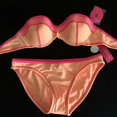 Xhilaration M Bikini Traje de Natación Ropa de Playa Conjunto de Crucero Push Up Top Sujetador Acolchado Foto 1 de 4