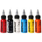 RADIANT COLORS 6 Color Tattoo Ink Set 1/2oz Bottles Kit Pigment MADE IN USA