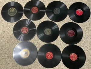 Lot Of 10 Records 78 RPM Various Genres & Labels - All Tested - Picture 1 of 22