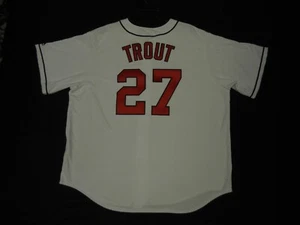 Official Mike Trout Anaheim Angels Cooperstown Throwback Jersey Large - Picture 1 of 2