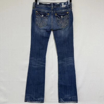 Pantalones de mezclilla Mek para mujer talla 27 lavado oscuro Foto 1 de 4