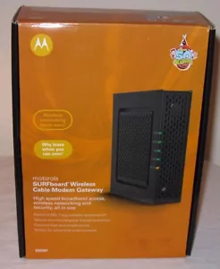 Motorola SURFboard (SBG901) 30.72 Mbps Modem, Tested, Works, Comes with Cables - Picture 1 of 12