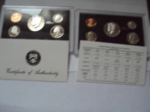 1992 to 1998-silver proof sets in ogp with coa.7 sets in all - Picture 1 of 5
