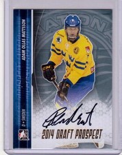 ADAM OLLAS MATTSSON ITG Leaf 2014 Draft Prospects SP GOLD Auto Autograph Rookie