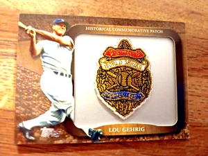 Parche conmemorativo 2009 Topps Lou Gehrig 1927 All Star Game #56 Yankees - Imagen 1 de 1