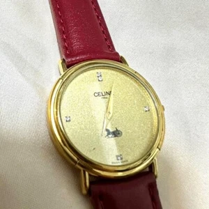 Authentic Celine Vintage Womens Wristwatch 5P Diamond shipped from Japna JP!!!!! - Picture 1 of 5