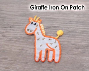 Giraffe Iron on Applique Patch for Cabbage Patch Kids to make Bib or others - Picture 1 of 7