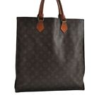 Authentic Louis Vuitton Monogram Sac Plat Hand Tote Bag M51140 LV 8758I