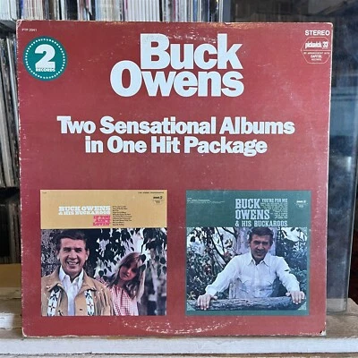 [COUNTRY]~VG+ 2 DOUBLE LP~BUCK OWENS~If You Ain't Lovin~You're For Me~Two Albums - Image 1 of 4
