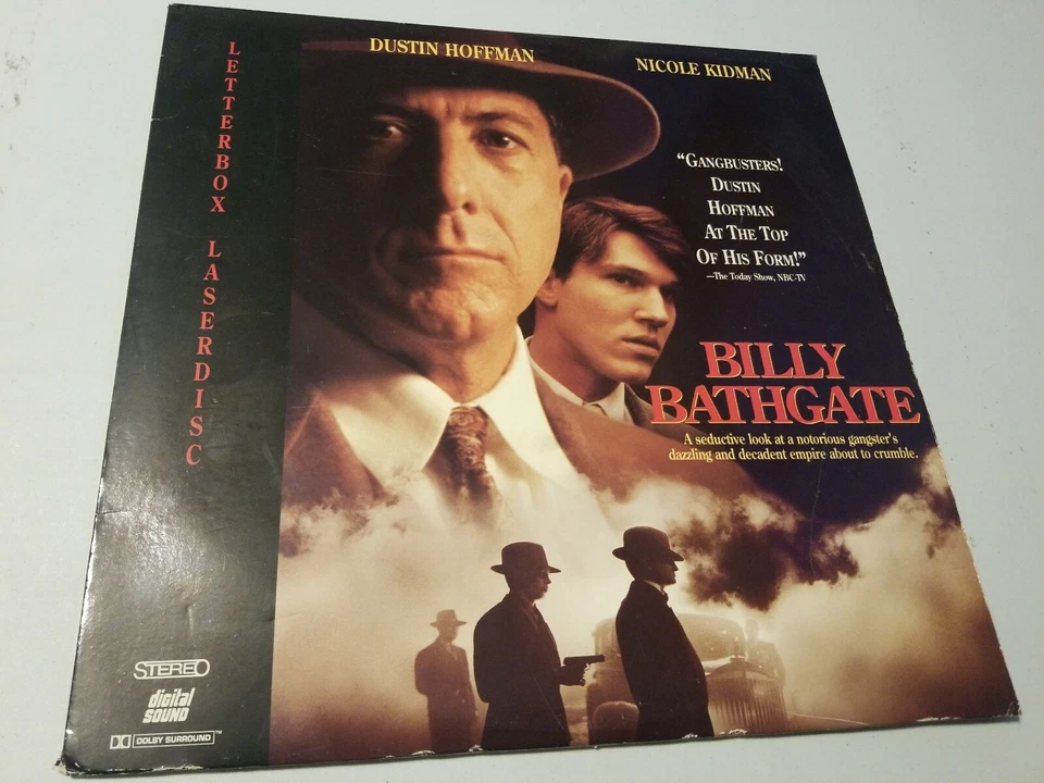 Billy Bathgate vintage Laserdisc Dustin Hoffman Nicole Kidman Rated R Gangster Foto 1 de 1